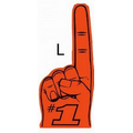 Stock Orange #1 Foam Hand Mitt